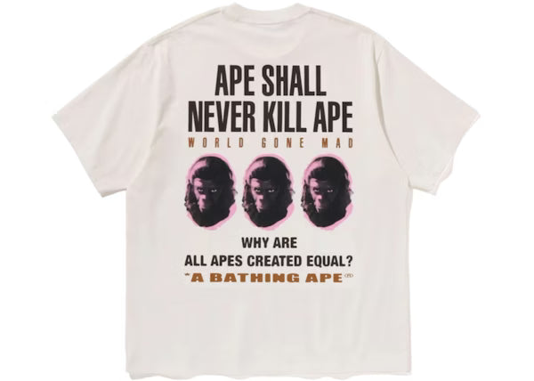 BAPE Slogan Relaxed Fit Tee Mens