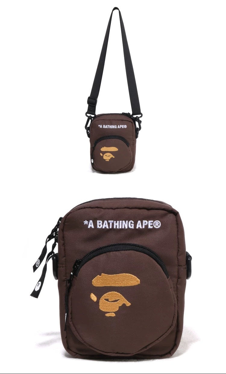 Bape Shoulder Crossbody Bag Brown
