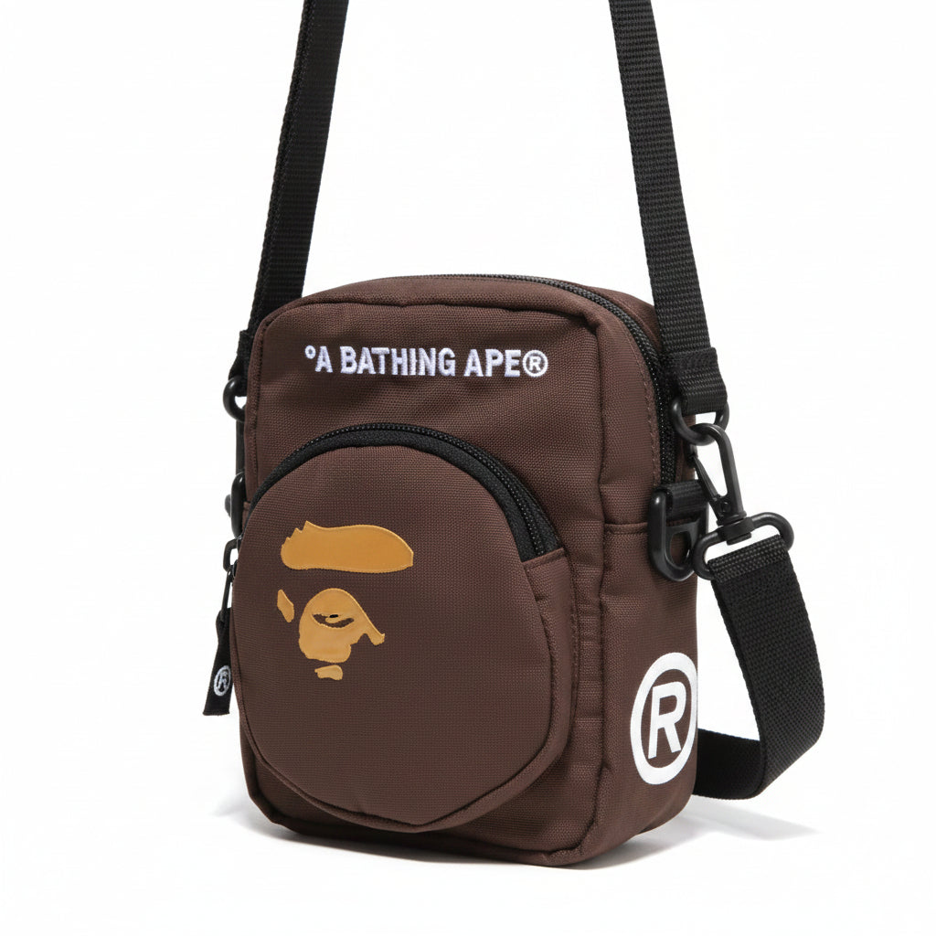 Bape Shoulder Crossbody Bag Brown